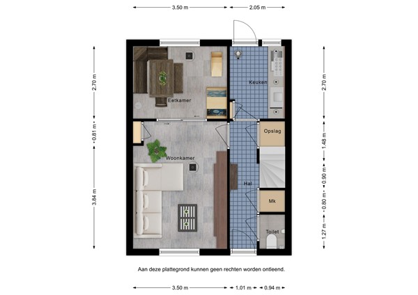 Floorplan - Prins Mauritsstraat 7, 4501 JR Oostburg